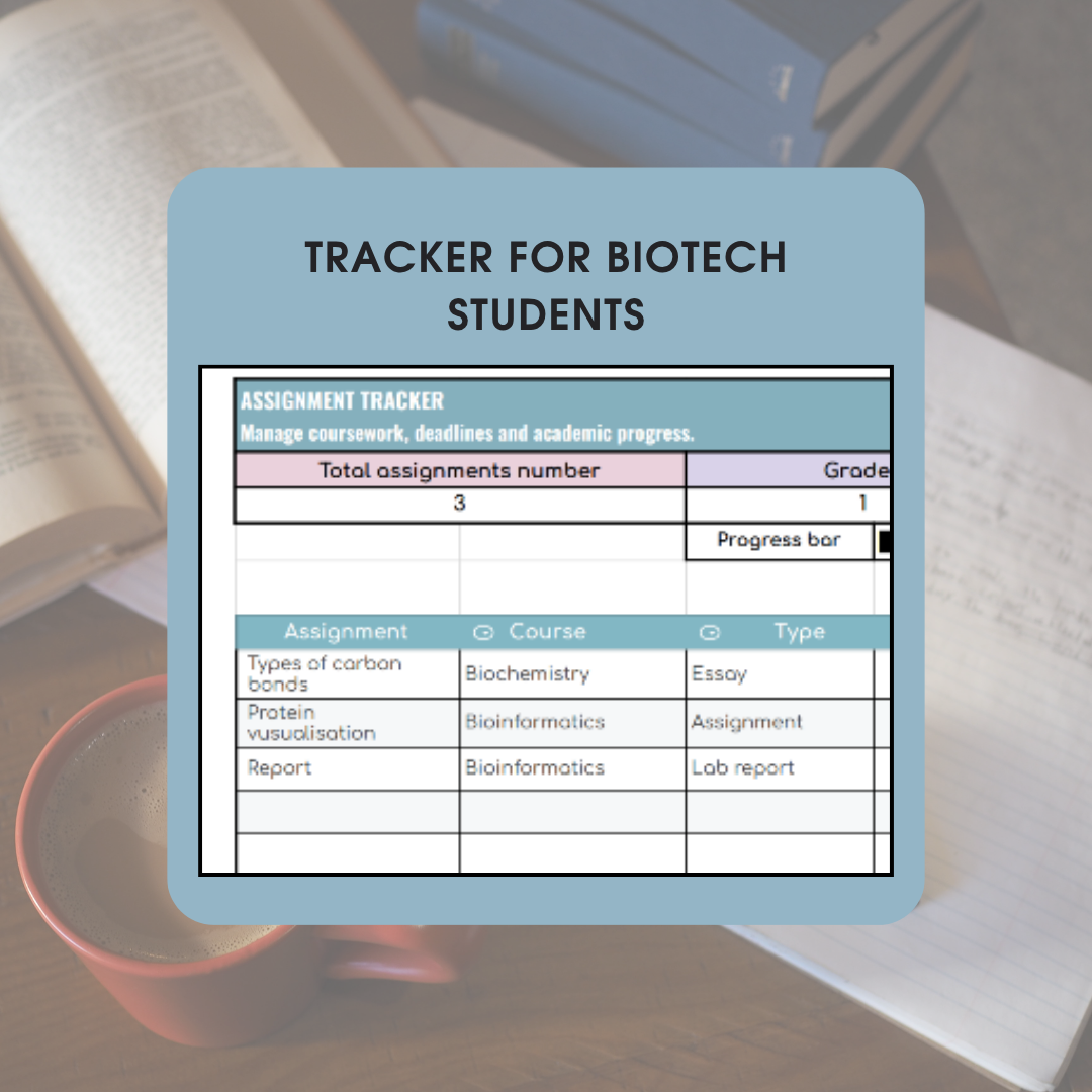 Biotech Student Study Tracker